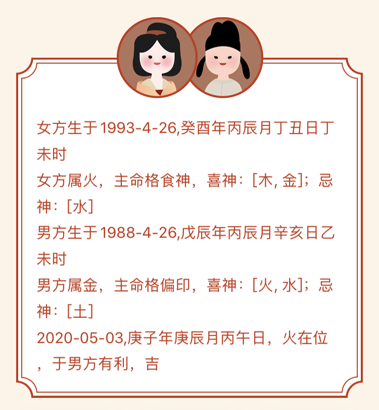 生气婚主多子多福，儿孙满堂终生安康，上吉之配积德积庆