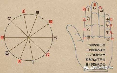 5X6X12地支手掌图逢阳卦得出初爻或四爻后